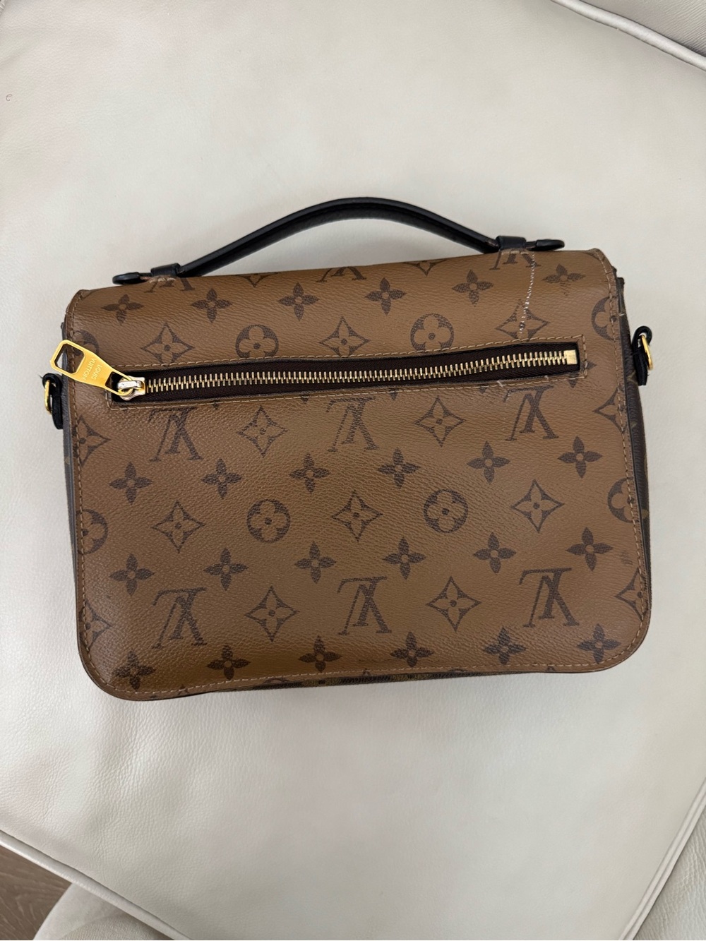 Louis Vuitton Reverse Monogram Pochette Metis - Brown & Dark Brown - Picture 2 of 8
